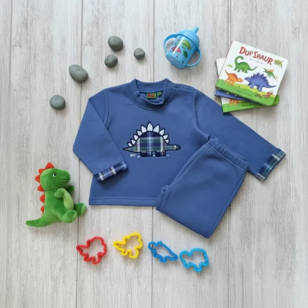 CHANDAL NIÑO AZUL HUMO DINO VUELTA MANGAS KIZ