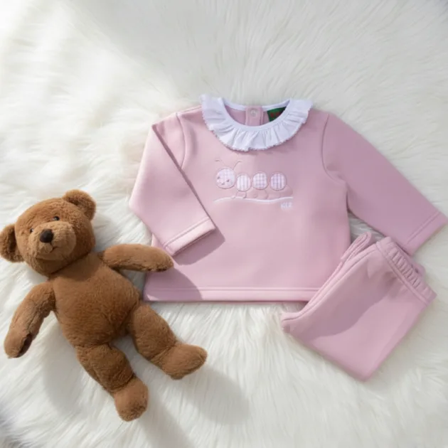 CHANDAL NIÑA ROSA BEBÉ CIEMPIÉS VOLANTE KIZ