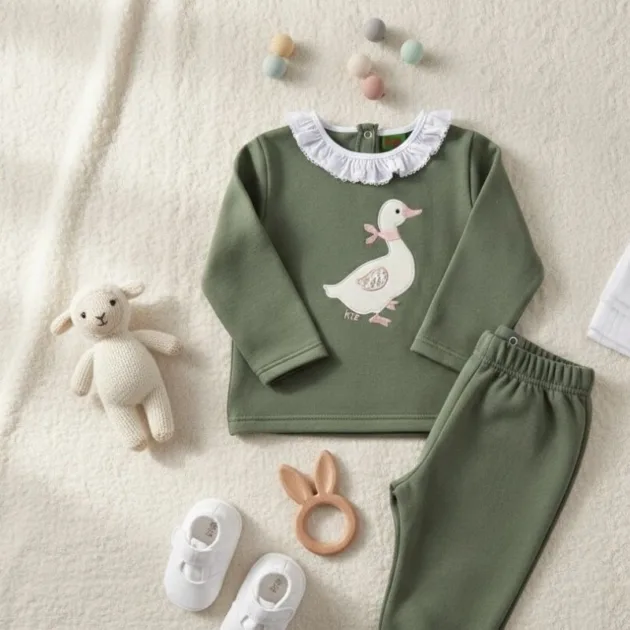 CHANDAL NIÑA VERDE LIQUEN OCA VOLANTE KIZ