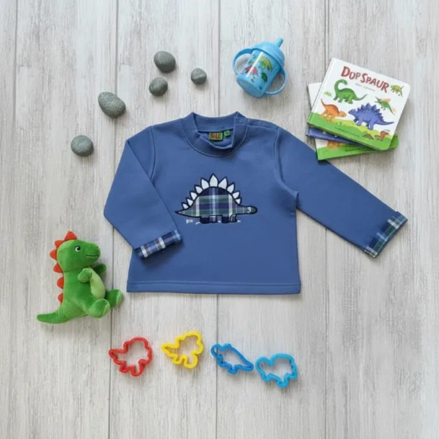 SUDADERA NIÑO AZUL HUMO DINO VUELTA MANGAS KIZ