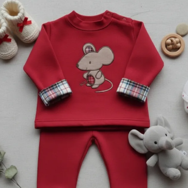 CHANDAL NIÑO ROJO RATÓN VUELTA MANGAS KIZ