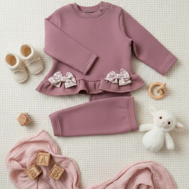CHANDAL NIÑA ROSA TOSCANA 2 LAZOS KIZ