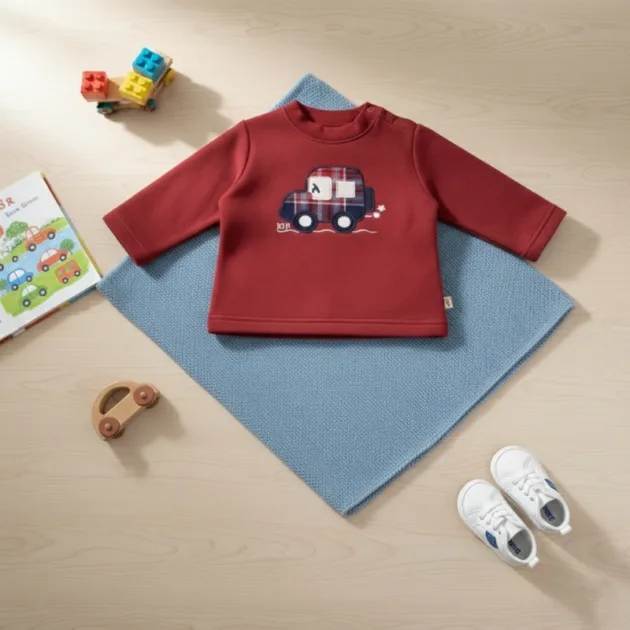 SUDADERA NIÑO GRANATE TODOTERRENO KIZ