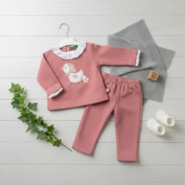 CHANDAL NIÑA ROSA TOSCANA MAMÁ PATA CUELLO VOLANTE KIZ